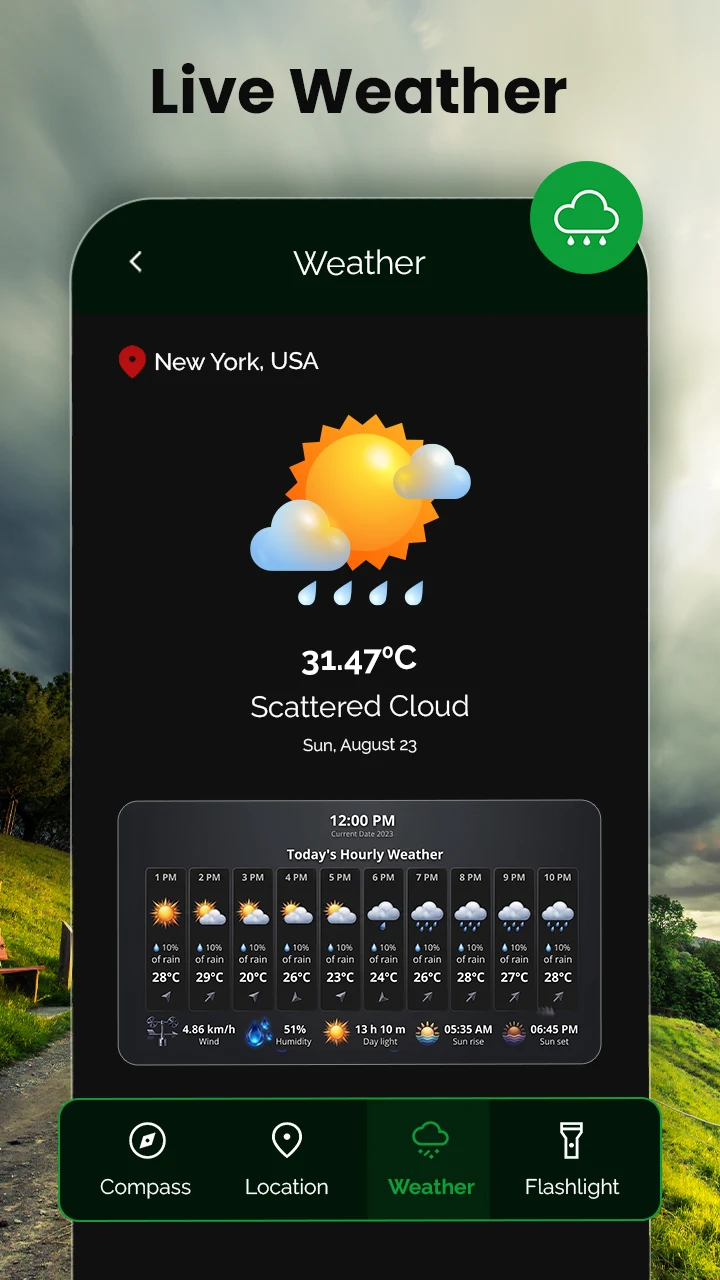 Digital compass for android screenshot